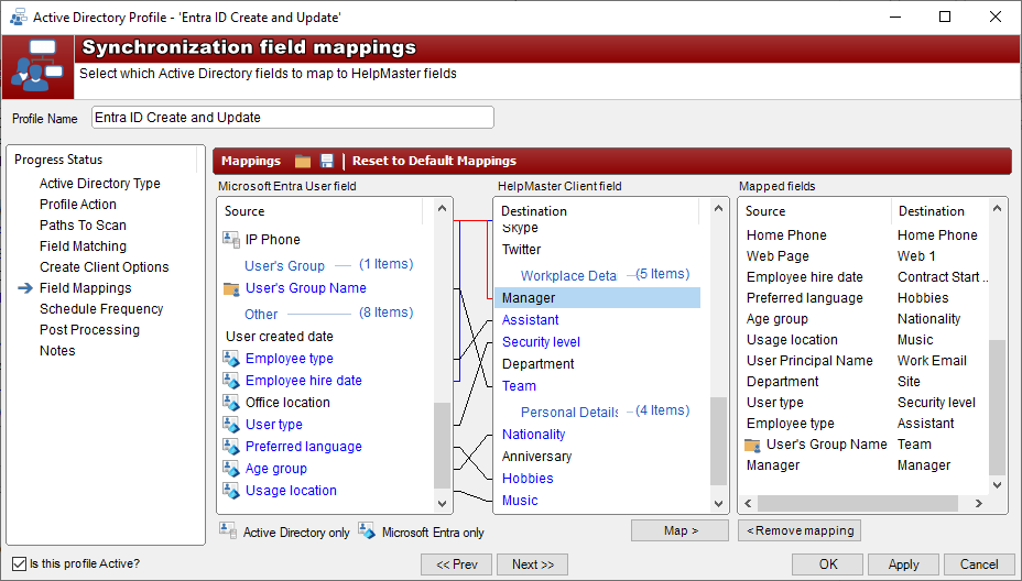 Field Mappings