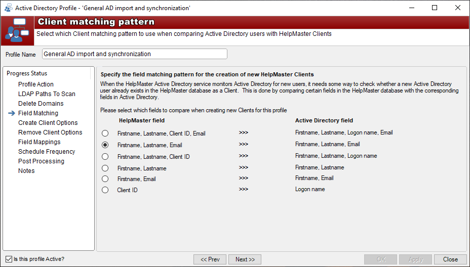 AD or Entra ID Field Matching