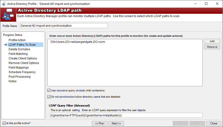 LDAP Paths