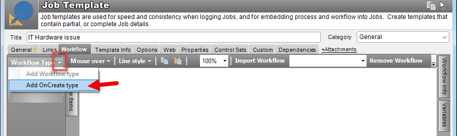 Add OnCreate Workflow process