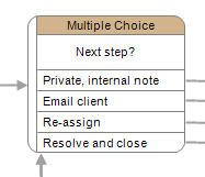 multiple choice workflow process object