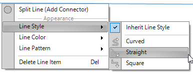 Workflow line style