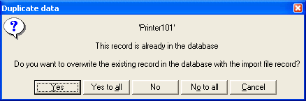 Duplicate Data