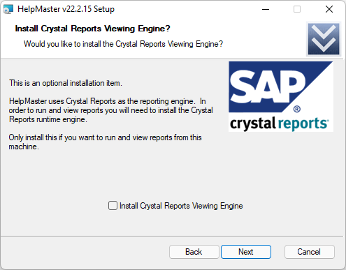 Crystal Reports runtime engine