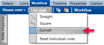 workflow line style