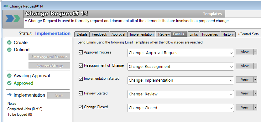 request for change email notification