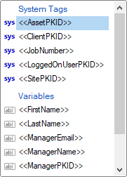 workflow variables