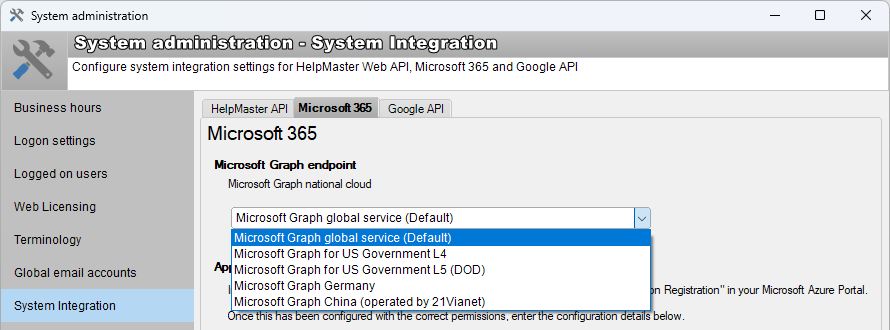 Microsoft365 GraphAPI Endpoint