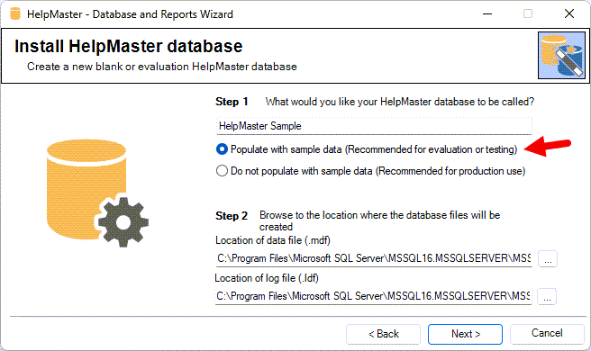 Sample ITSM database with workflow examples