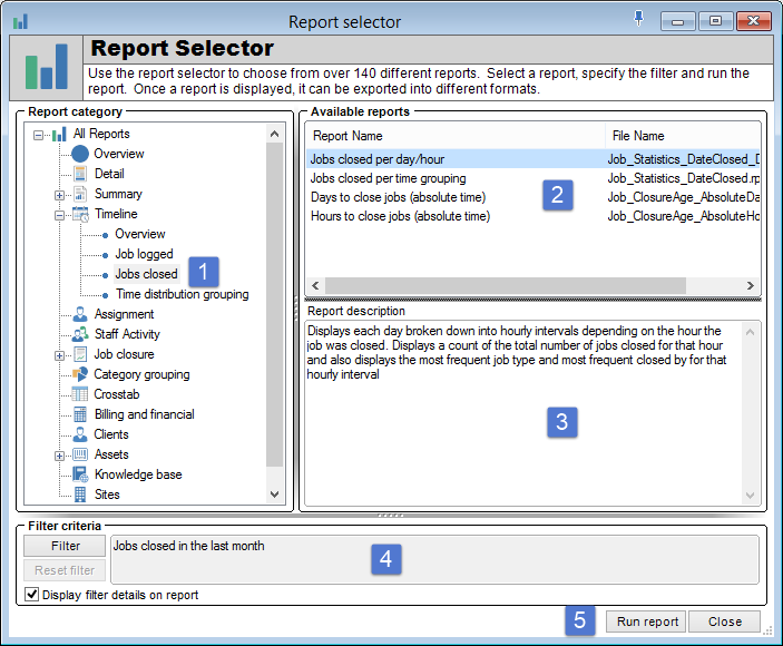 Report Selector