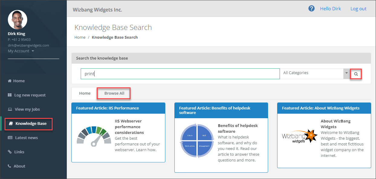 knowledge base home