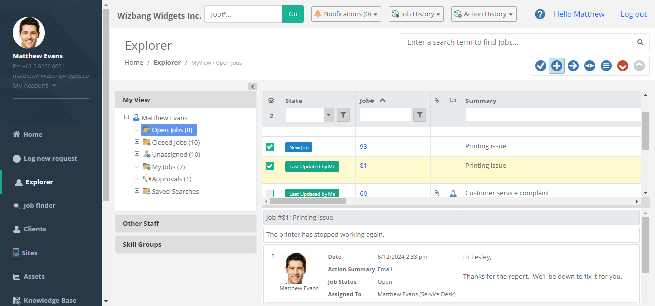Staff Web Explorer