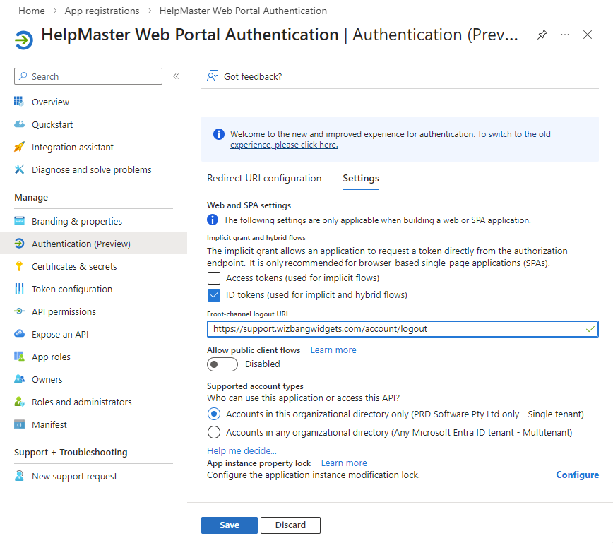 Authentication (Preview)