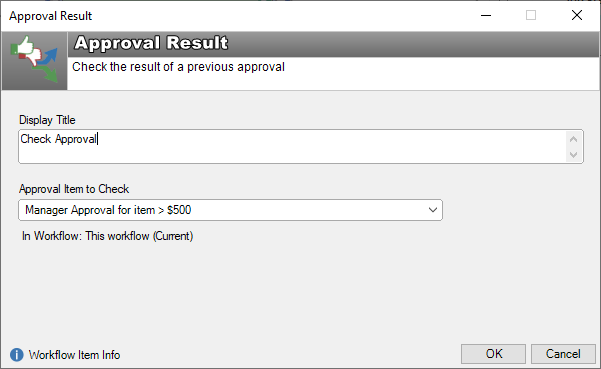 workflow approval result