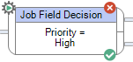 workflow job field decision branch