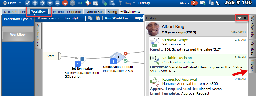 Workflow Audit History
